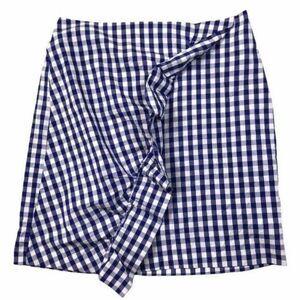 Xhilaration Skirt Womens Size‎ Medium New Short Cute Blue White Checkered